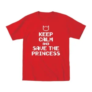 Keep Calm And Save The Princess Game Fun Cool-Toddler T-Shirt