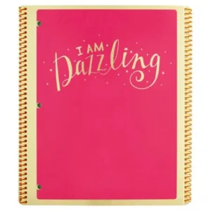 Class Act Dazzling Series One Subject Spiral Notebooks Assorted Styles, 3 pack