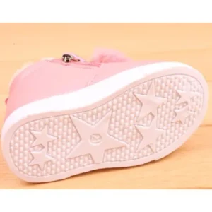 Children Fashion Boys Girls Sneaker Boots Kids Warm Baby Casual Shoes Pink/30