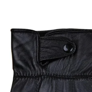 Fashion Men Luxurious Leather Winter Driving Warm Cashmere Gloves