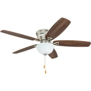 52" Honeywell Eastover Ceiling Fan, Brushed Nickel