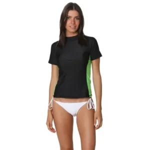 Ingear Womens Short Sleeve Rashguard Swimwear Rash Guard Athletic Swimsuit Top