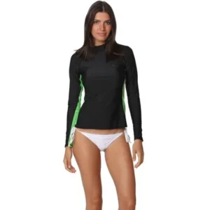 Ingear Womens Long Sleeve Rashguard Swimwear Rash Guard Athletic Swimsuit Top