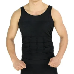 Mens Compression Shirt, Body Shaper Workout Tank Tops Training Shirt Undershirts