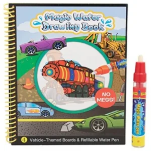 Techege Toys Learn and Play Safe Non-Toxic Stain-Free Ink-Free Magic Water Drawing Book for Kids