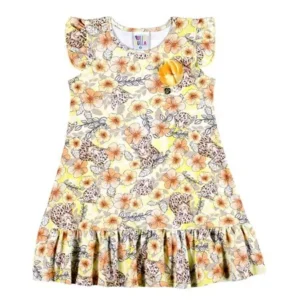 Toddler Girl Floral Sun Dress Little Girl Summer Clothing Pulla Bulla 1-3 Years