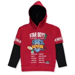 Huge Exchange Big Boys' Slider Hoodie (Sizes 8 - 20)