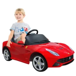 12 V Ferrari F12 Red Kids Ride on Car w/ RC + MP3