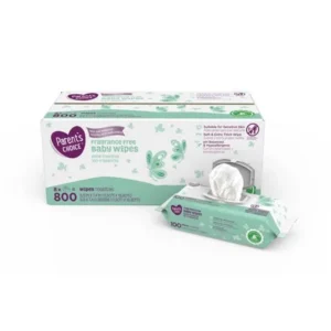 Parent's Choice Fragrance Free Baby Wipes, 8 packs of 100 (800 ct)