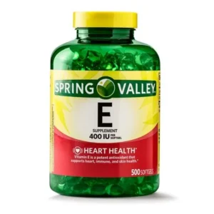 Spring Valley Vitamin E Softgels, 400 IU, 500 Ct