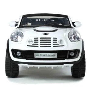 Limited Edition 2 Seats Convertible Cooper 12v Ride on Car, Toy for Kids with Remote Control, Music, Lights, Leather Seat