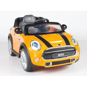 Exclusive Licensed Convertible Cooper 12v Ride on Car, Toy for Kids with Remote Control, Music, Lights, Leather Seat