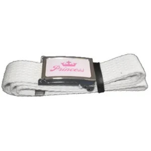 Kids Princess Tiara Webbing belt with Buckle