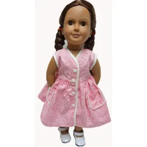 Doll Clothes Superstore Pink Bustle Designer Dress Fits 18 Inch Girl Dolls Like American Girl