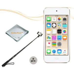 Apple Ipod Touch 16GB Gold (6th Generation) with a Istabilizer Istmp01 Monopod and Quality Photo Microfiber Cloth