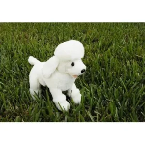 Sunny Toys NP84148 10 in. Poodle - White, Sitting