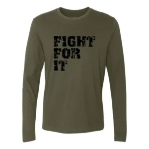 Fight For it Workout Mens Long Sleeve