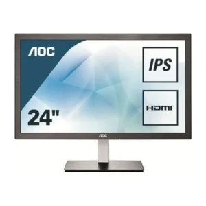 AOC Value I2476VWM - LED monitor - 23.6" - 1920 x 1080 Full HD (1080p) @ 60 Hz - ADS-IPS - 250 cd/mï¿½ï¿½ï¿½ï¿½ï¿½ï¿½ - 1000:1 - 5 ms - HDMI, VGA - black