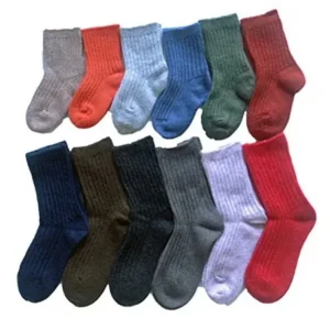 Lian LifeStyle 3 Pairs Children Cashmere Wool Socks Size 17-19cm Boy Random Color