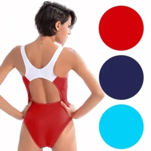 CROSS1946 Womens Boyleg Sports One Piece Halterneck Bathing Suit Athletic Racerback Swimsuits Pro Swimwear