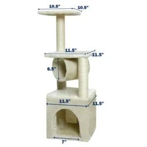 Cheap Cat Tree House And Towers Kitten Climb Stand 36'' Condo Furniture Scratching Post Kitten Pet Play Toy House Best for Small or Medium Cats