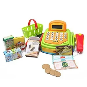 Cash Register Kids Pretend Play - Hanmun ZM16021 Supermarket Till Toy Role Play Shop for kids