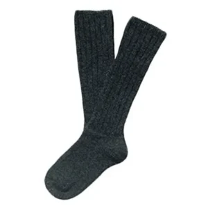 LLS Children 1 Pair Knee High Cashmere Wool Socks Size 0-2Y (Gray)