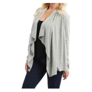 Harley-Davidson Women's Embellished Wings of Freedom Long Sleeve Cardigan, Gray