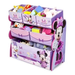 Cute Fun and Exciting Disney Minnie Mouse Storage Toy Box Containers and Chest Organizer Bins for Kids Pet Toys, Cars and Accessories - Children Home Box Units Solutions