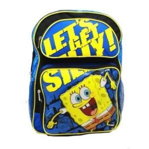 Backpack - - Blue/Black Let's Get Silly (Large School Bag) New 41012