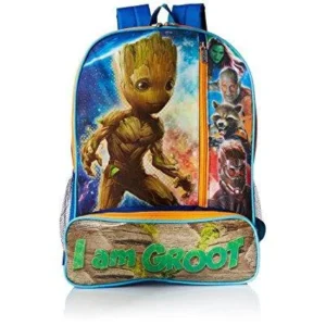 marvel boys' groot guardians of the galaxy backpack, blue