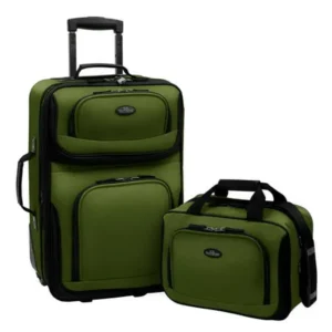 U.S. Traveler Rio 2-Piece Carry-On Luggage Set