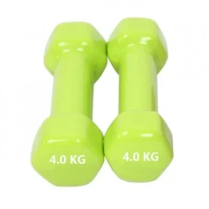 4KG Ladies Dumbbells Set Weights Aerobics Fitness Training Green