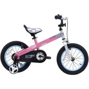 RoyalBaby Buttons Matte Pink 16 inch Kid's Bicycle