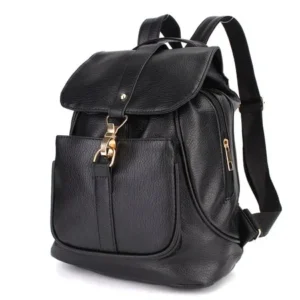 Fashion Women Ladies Backpack Travel Leather Rucksack Shoulder Bag School Bookbag Black