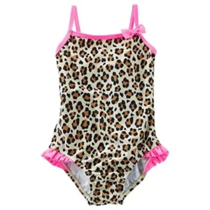 OshKosh B'gosh Big Girls' Leopard Print Swimsuit - 10 Kids