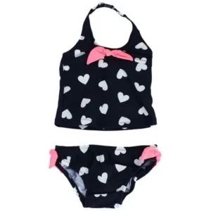 OshKosh Heart Tankini Navy Girls Swimsuits 12M