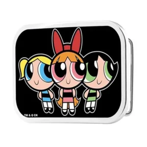 Powerpuff Girls Group Fcg Black Chrome Rock Star Buckle One Size