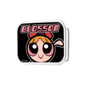 Powerpuff Girls Cartoon TV Series Blossom Rockstar Belt Buckle