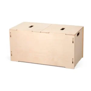 Sprout Large Kids Wooden Toy Box with Lids