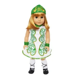 My Brittany's Green Irish Outfit for American Girl Dolls and My Life as Dolls- 18 Inch Doll Clothes