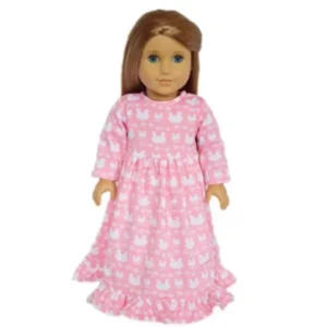 My Brittany's Pink Bunny Nightgown and Plush Mini Bunny-Fits American Girl Dolls and My Life as Dolls