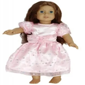 BUYS BY BELLA Pink Sequin Party Dress for 18 Inch Dolls Like American Girl