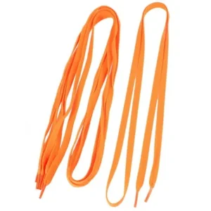 Unique Bargains Sports Shoes Sneakers Flat Shoelace Orange 117cm Long 2 Pairs