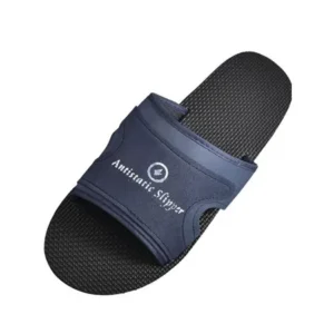 Unique Bargains UK 8 Black Navy Blue Foam Anti Slip Antistatic ESD Slippers for Men