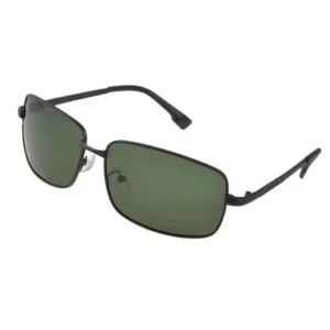 Man Colored Rectangular Lens Full Rim Sporting Polarized Sunglasses