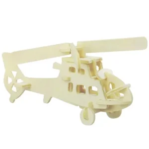 Children Intelligence Assemble 3D Fighter Plane Wooden Puzzle Toy