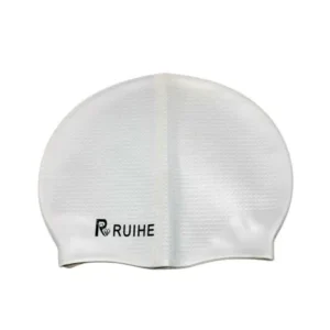 Unique Bargains Durable Waterproof Silicone Swim Hat Swimming Cap For Unisex Ear Hair Protection