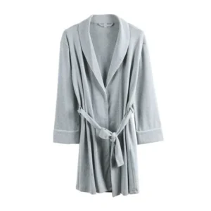 Unique Bargains Women's Nightwear Three Quarter Sleeve V Neck Bath Robe