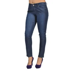 Cache Women Fashion Skinny High Fashion Jeans Blue J148A